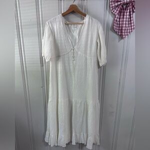 Sabo Cream Maxi Dress